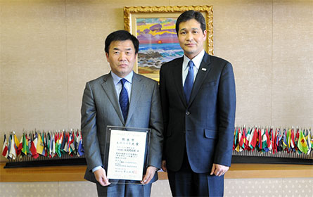 平成24年度　「熊本市ものづくり大賞」を受賞しました